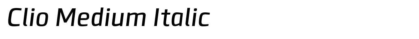 Clio Medium Italic
